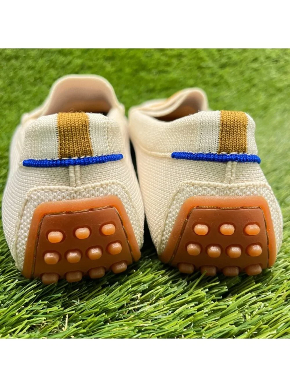 Rothy's The Driver Womens Size 7.5 Beige Casual Walking Slip-On Loafers Shoes